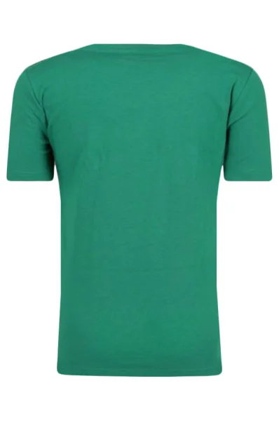 Marškinėliai | Slim Fit BOSS Kidswear žalia